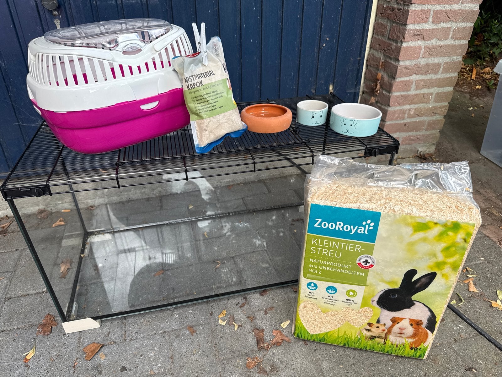 Hamsterkooi met toebehoren, Ophalen, Gebruikt