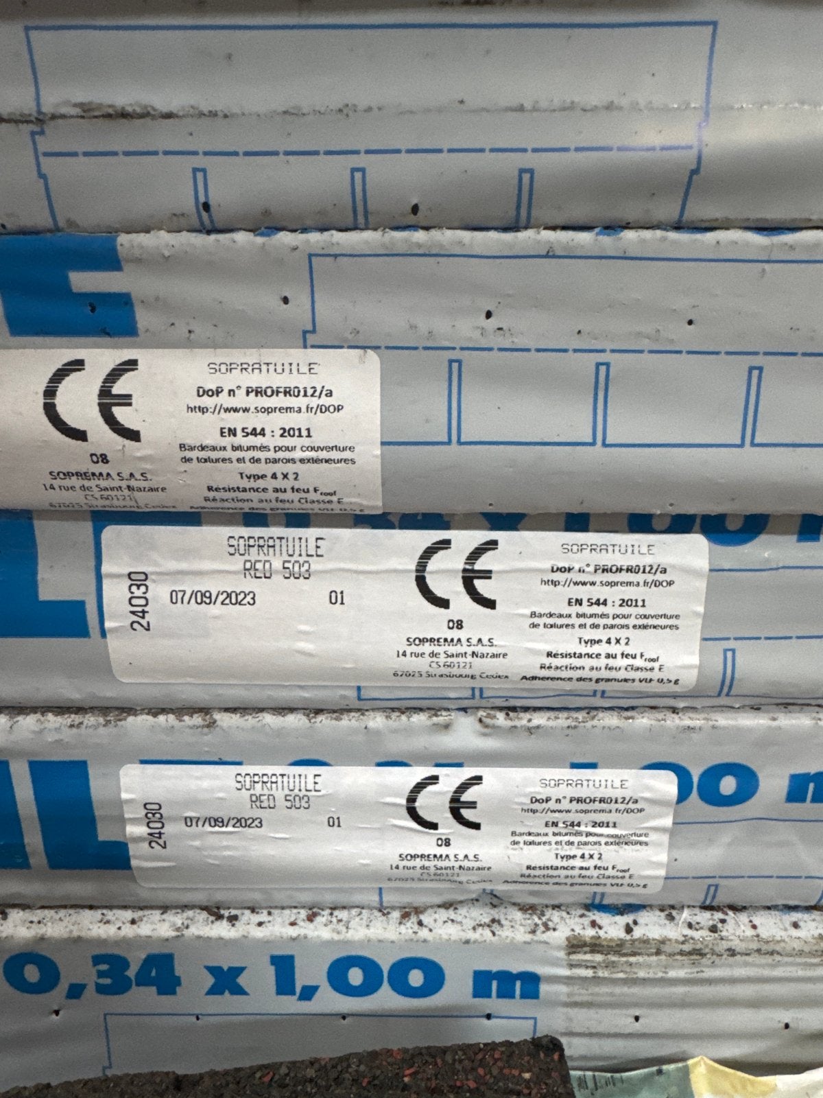 Rode dakshingles - Sopratuile RED 503, Ophalen, Overige materialen, Overige typen, Nieuw
