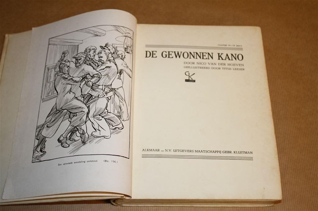 De gewonnen kano. Hoeven. Kluitman 1e dr. 1935., Ophalen of Verzenden, Gelezen