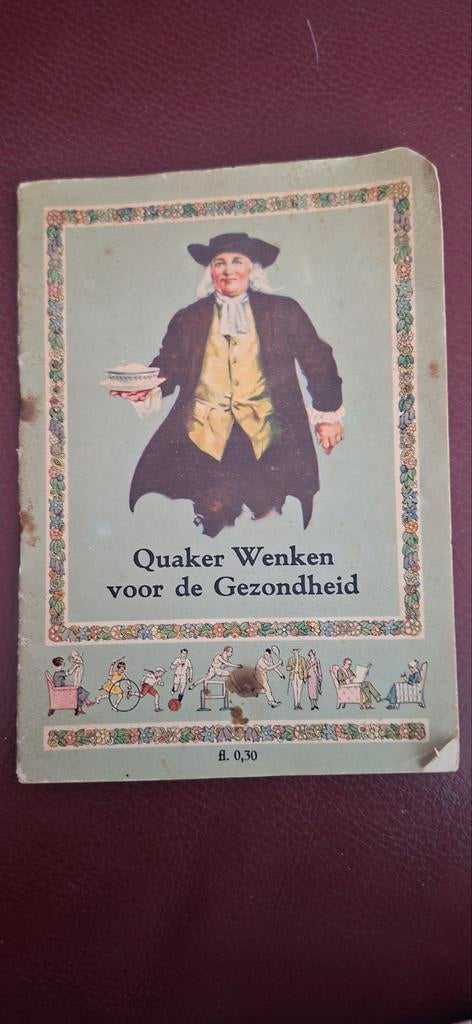 Oud Quaker Wenken kookboekje, Ophalen of Verzenden