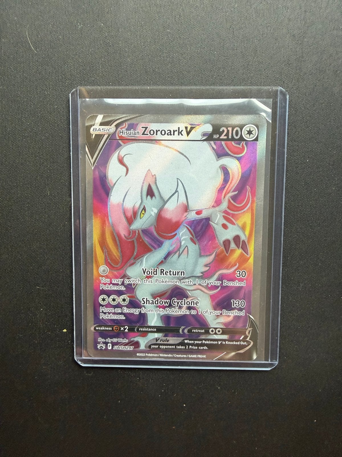Hisuian Zoroark V SWSH297, Ophalen of Verzenden, Nieuw, Losse kaart, Foil