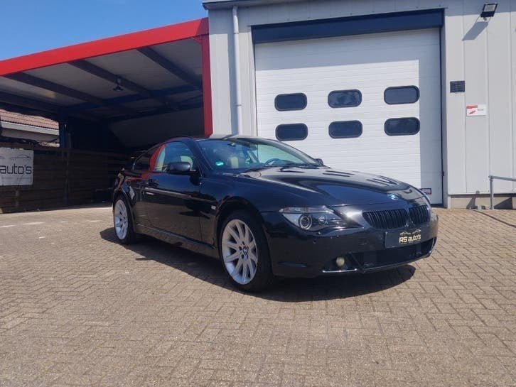 BMW 645CI E63 6-serie V8 zwart 333pk, Automaat, Achterwielaandrijving, 1595 kg, 4 stoelen