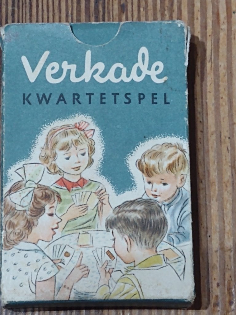 vintage Verkade kwartetspel 50er jaren / oud kaartspel, Ophalen
