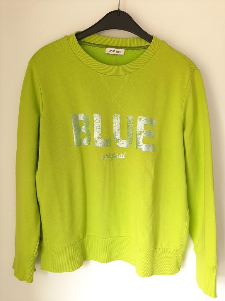 Sweater Lime kleur Anna M, Kleding | Dames, Truien en Vesten, Maat 38/40 (M), Anna van Toor, Nieuw, Ophalen of Verzenden