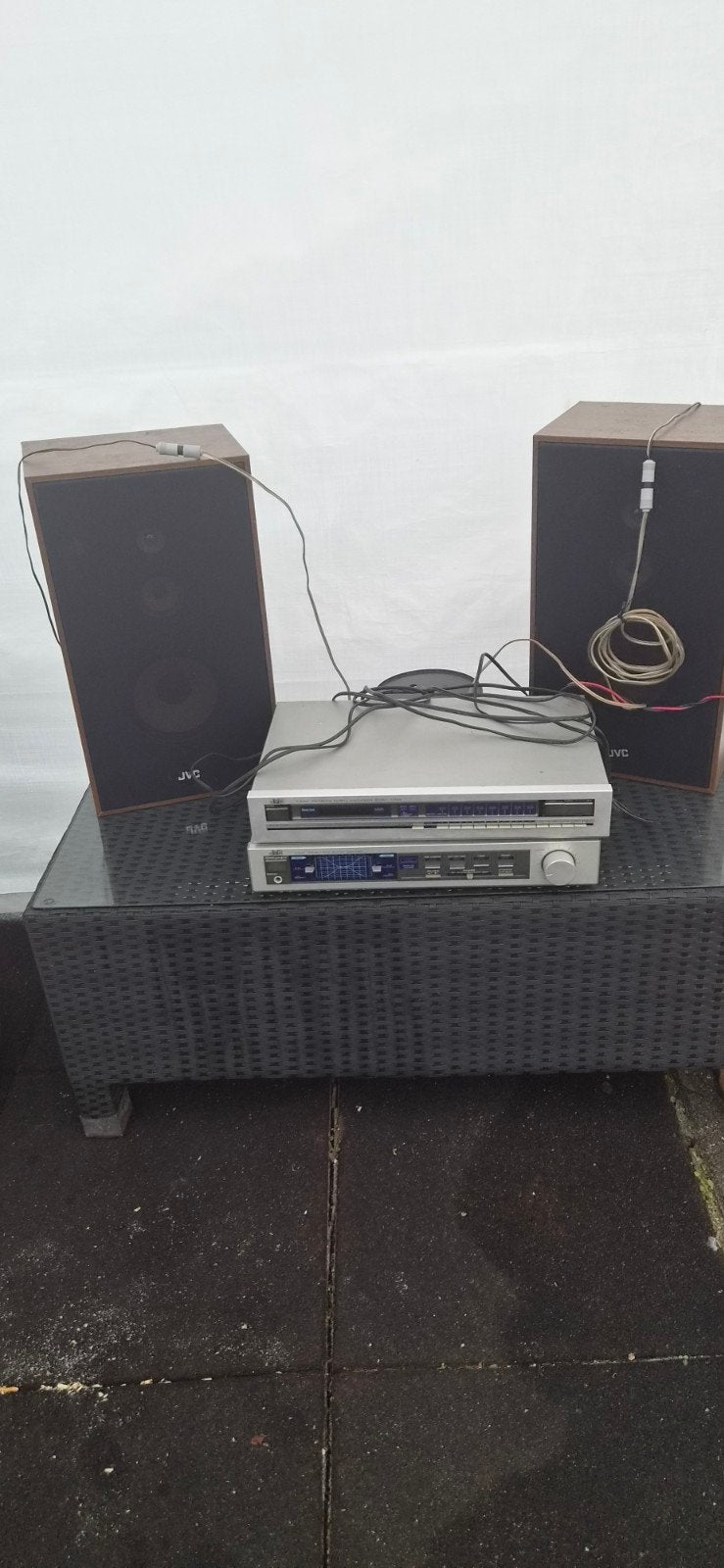 JVC Stereo Set met Tuner, Versterker en Speakers, Ophalen, Gebruikt, JVC, Losse componenten