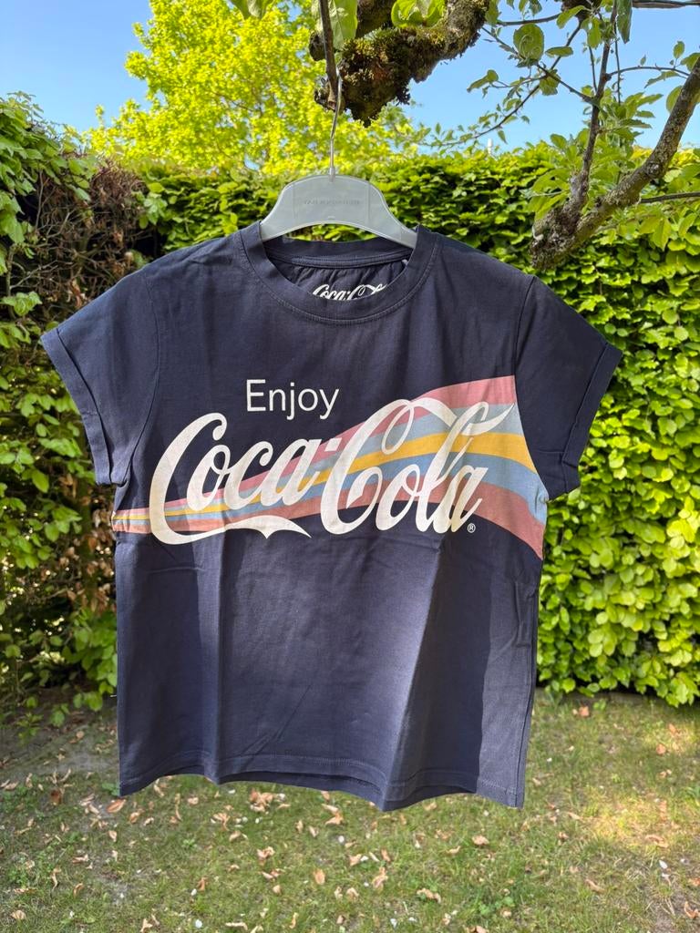 T-shirt - maat M - blauw - Coca Cola, Kleding | Dames, Maat 38/40 (M), Blauw, Ophalen of Verzenden, Zo goed als nieuw