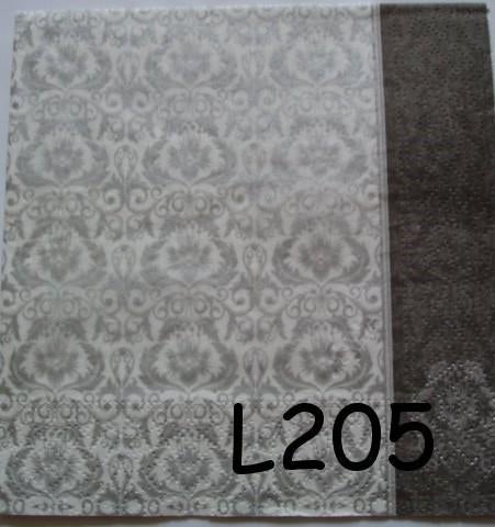 OPRUIMING servetten decoupage * zilver barok L205 – 7x, Verzenden, Nieuw