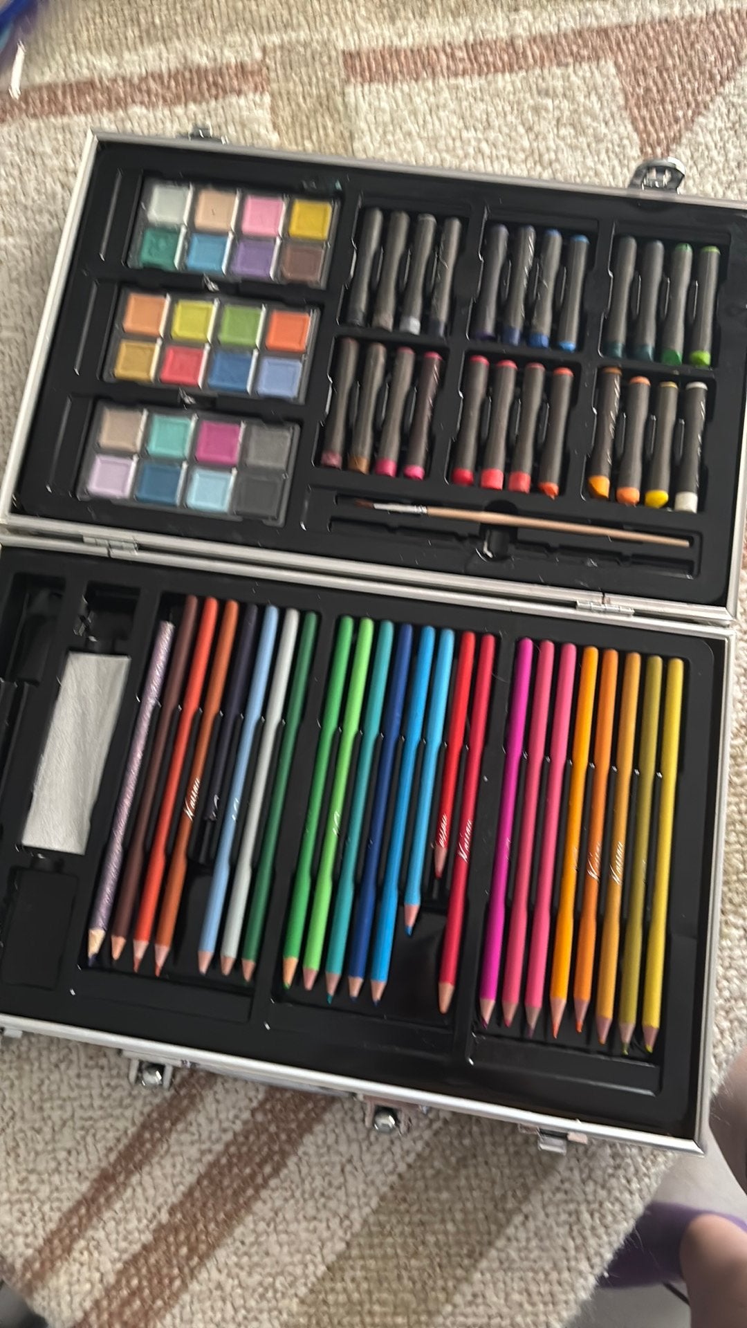 Teken koffer, Ophalen of Verzenden, Zo goed als nieuw, Potlood of Stift