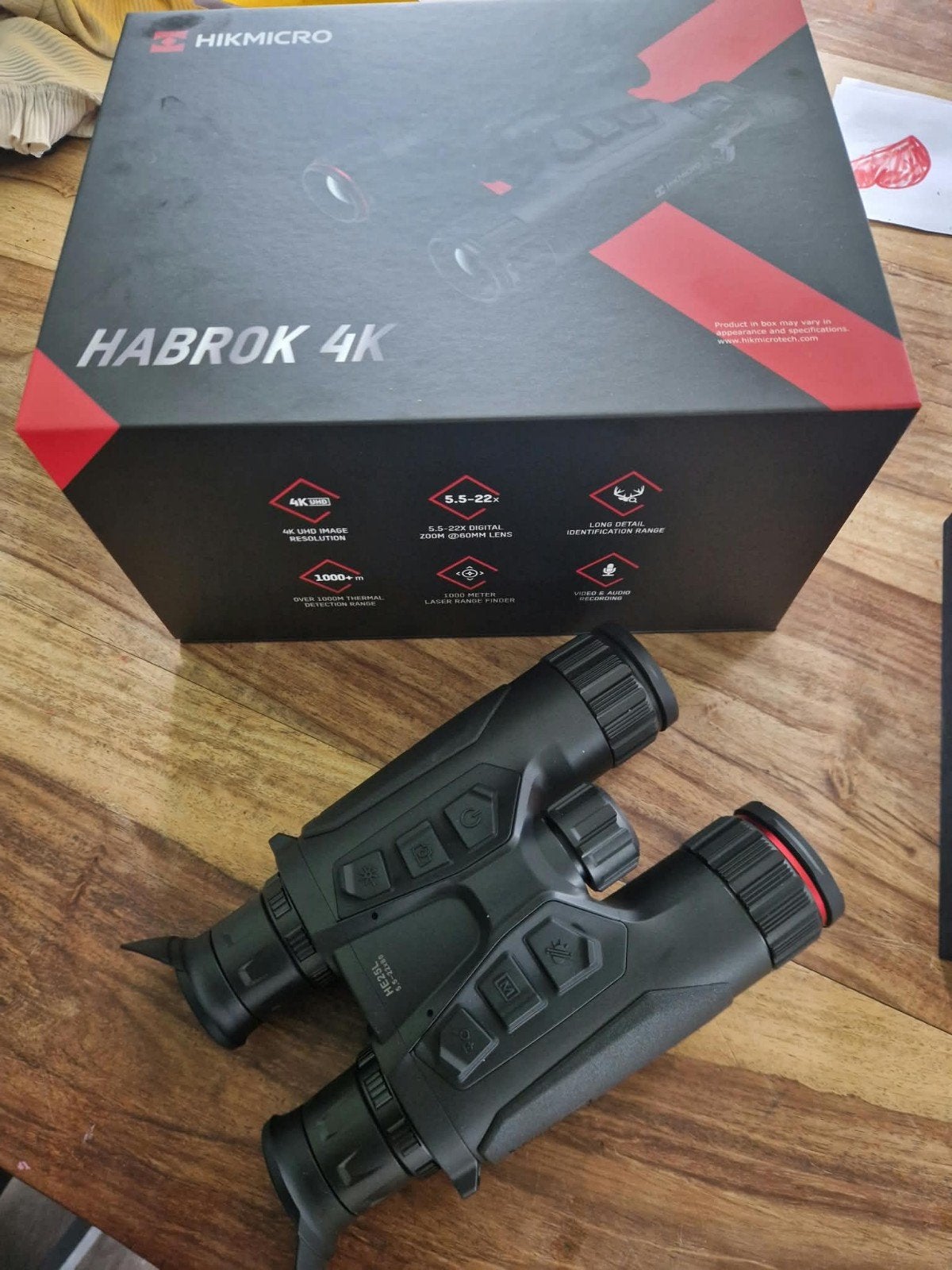 Hikmicro Habrok 4K HE25L  - Digitale Dag/Nachtkijker, Dakkant (recht), Nieuw, Ophalen of Verzenden, Nachtkijker