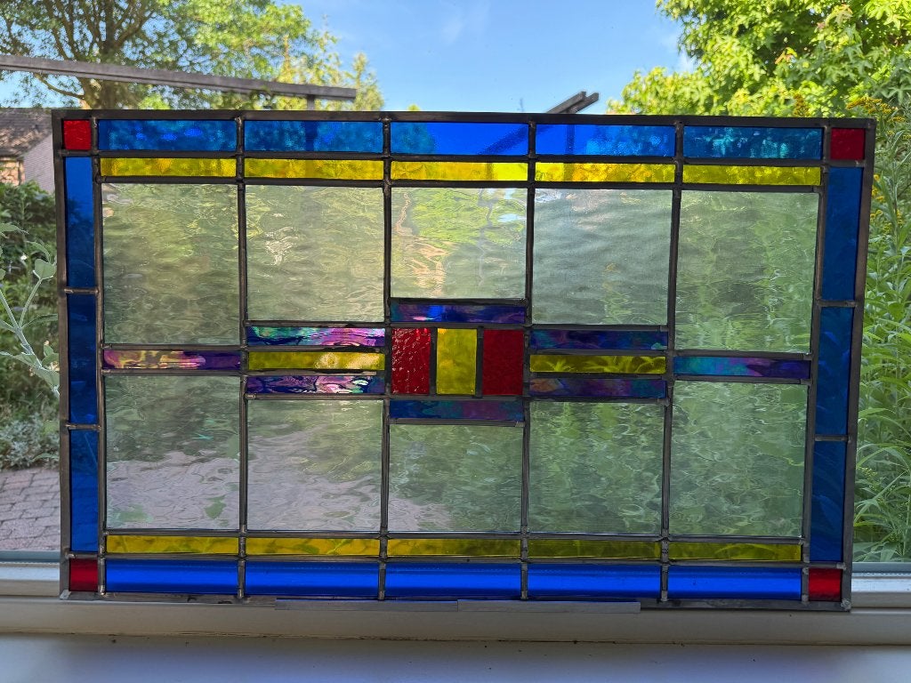 Glas in lood raam, Ophalen, Minder dan 80 cm, Overige typen, Zo goed als nieuw