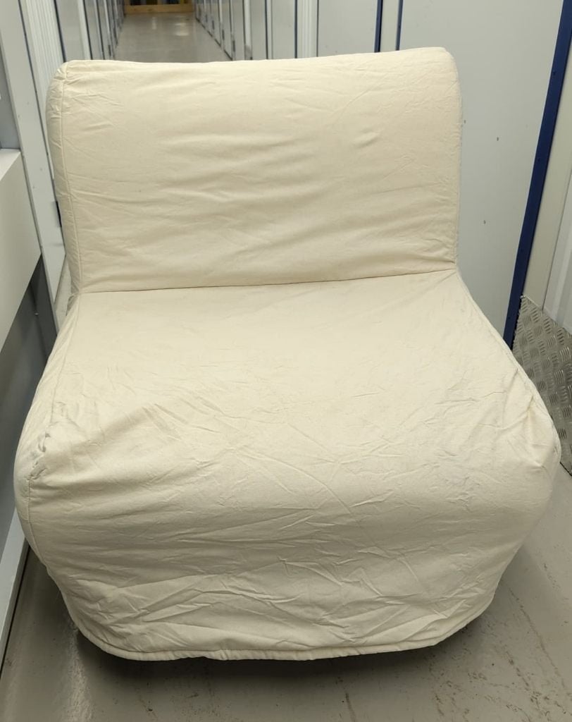 1-persoons slaapfauteuil LYCKSELE HÅVET van Ikea, Ophalen, Eenpersoons, 190 cm of minder, Zo goed als nieuw