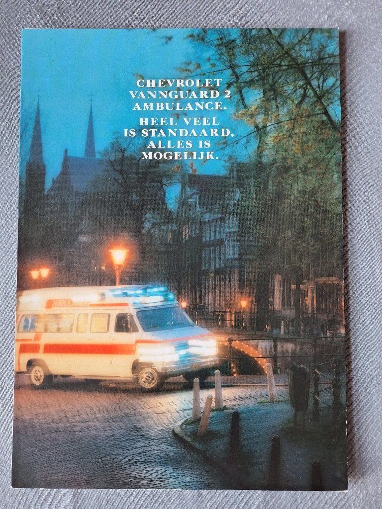 Brochure CHEVROLET Vannguard 2 Ambulance - NL, Ophalen of Verzenden, Zo goed als nieuw, Chevrolet