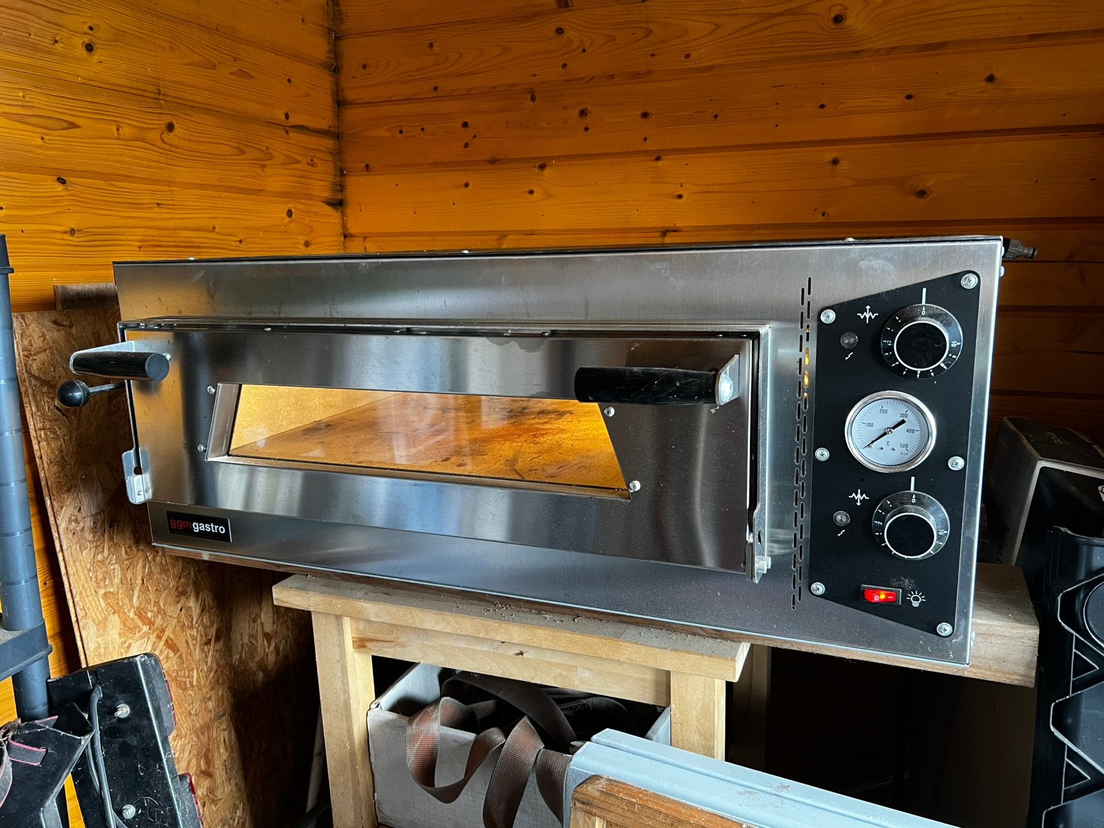 Ggm gastro pizza oven, Witgoed en Apparatuur, Ovens, Ophalen, Minder dan 45 cm, Gebruikt, Pizzaoven