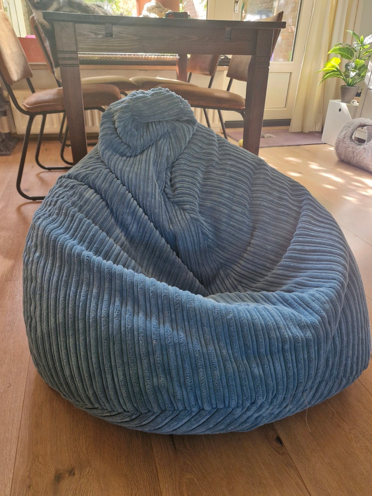 zitzak, lounge stoel, Ophalen, Zo goed als nieuw, Blauw
