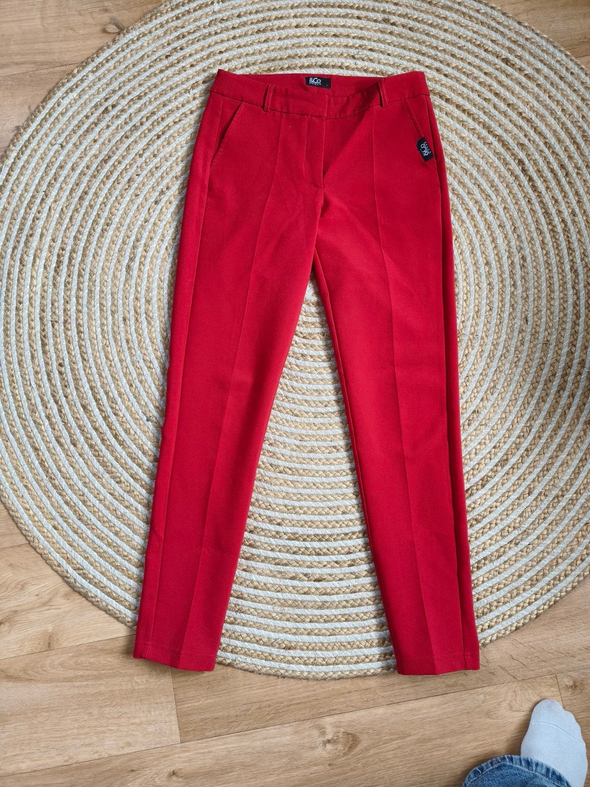 &Co Woman rode broek maat S, &Co Woman, Ophalen of Verzenden, Zo goed als nieuw, Maat 36 (S)