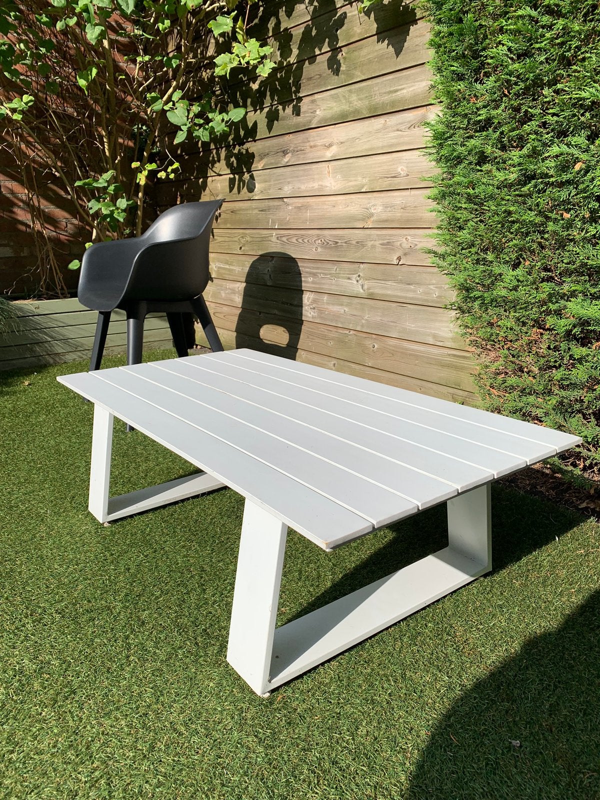 Salontafel tuin, Tuin en Terras, Ophalen, Zo goed als nieuw, Rechthoekig, Metaal