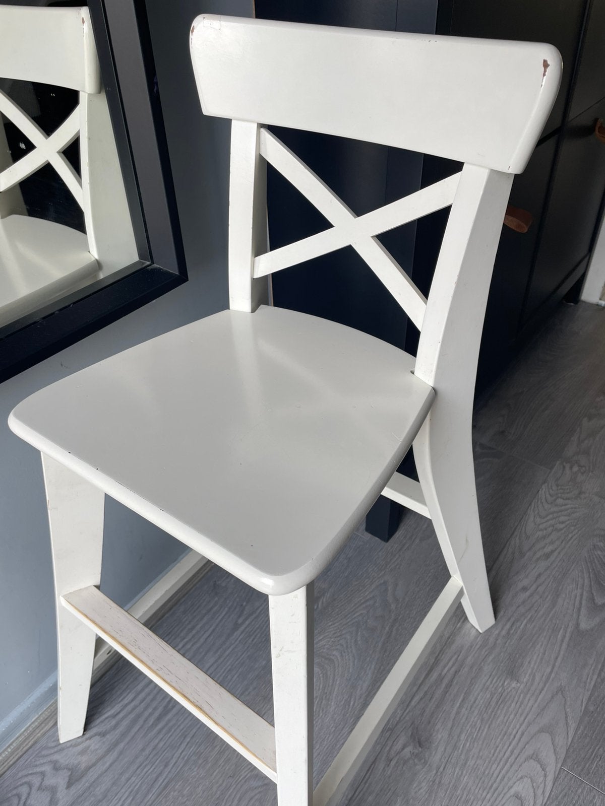 Stoel IKEA, Huis en Inrichting, Stoelen, Ophalen, Gebruikt, Wit, Eén