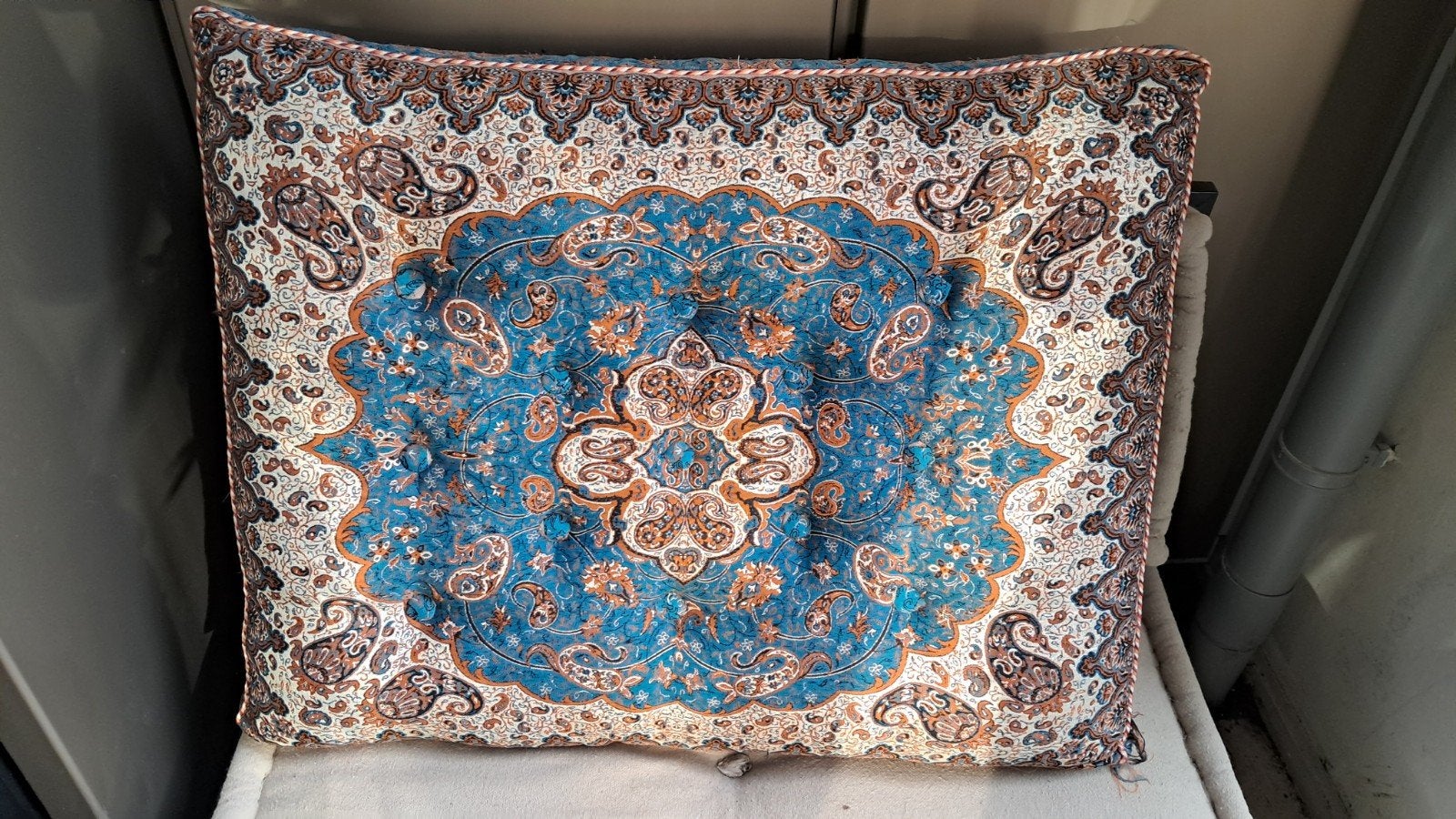 Decoratief kussen 70x60 cm, Ophalen, Blauw, Vierkant