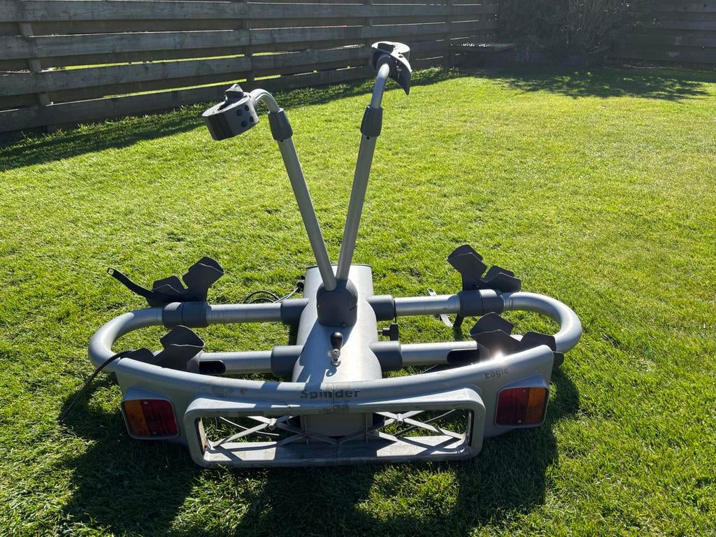 Spinder Eagle RE-2-F fietsendrager voor 2 e-bikes, Auto diversen, Fietsendragers, Ophalen, Gebruikt, 2 fietsen, Trekhaakdrager