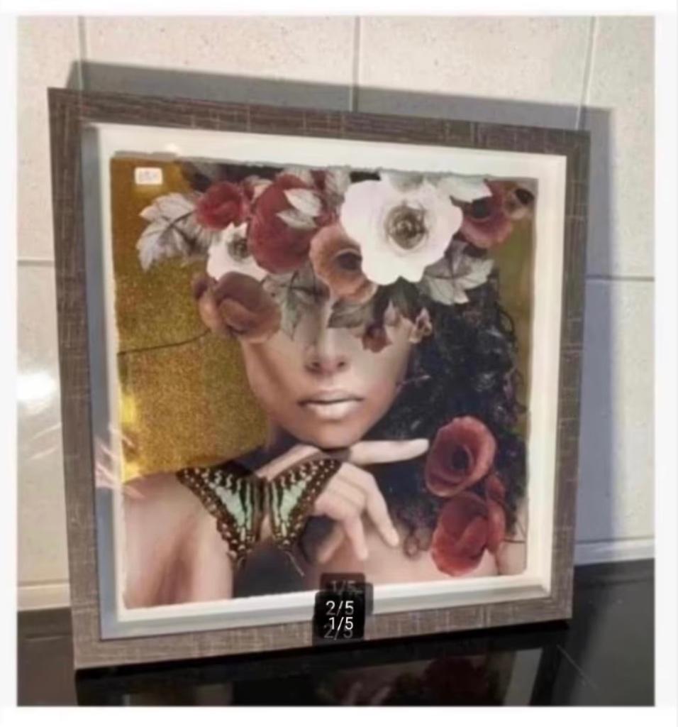 ECHTE opgezette vlinder in lijst, woondecoratie, Antiek en Kunst, Ophalen of Verzenden