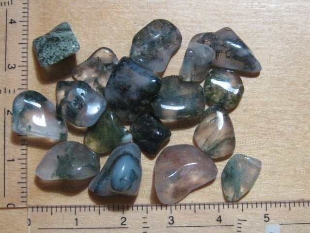 e. 15 edelstenen MOSAGAAT (4), Sieraden, Tassen en Uiterlijk, Edelstenen, Verzenden, Nieuw