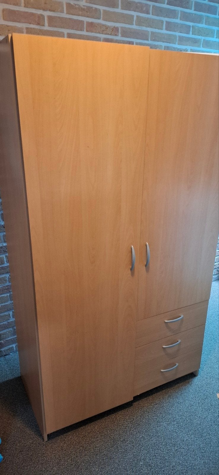 Kledingkast met lades en deuren - in goede staat, Ophalen, Gebruikt, 50 tot 100 cm, Modern