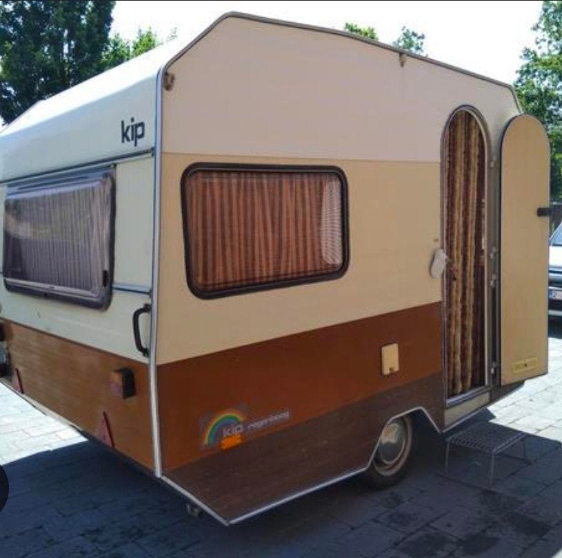 Kip regenboog caravan oldtimer, Caravans en Kamperen, Ophalen