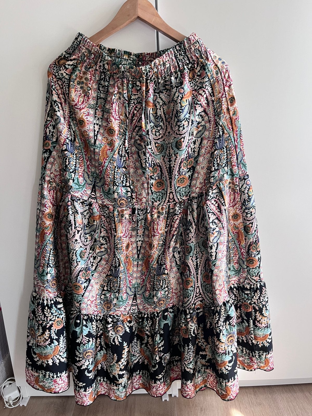 Paisley rok maat M, Kleding | Dames, Rokken, Ophalen of Verzenden, Zo goed als nieuw, Maat 38/40 (M), Onder de knie
