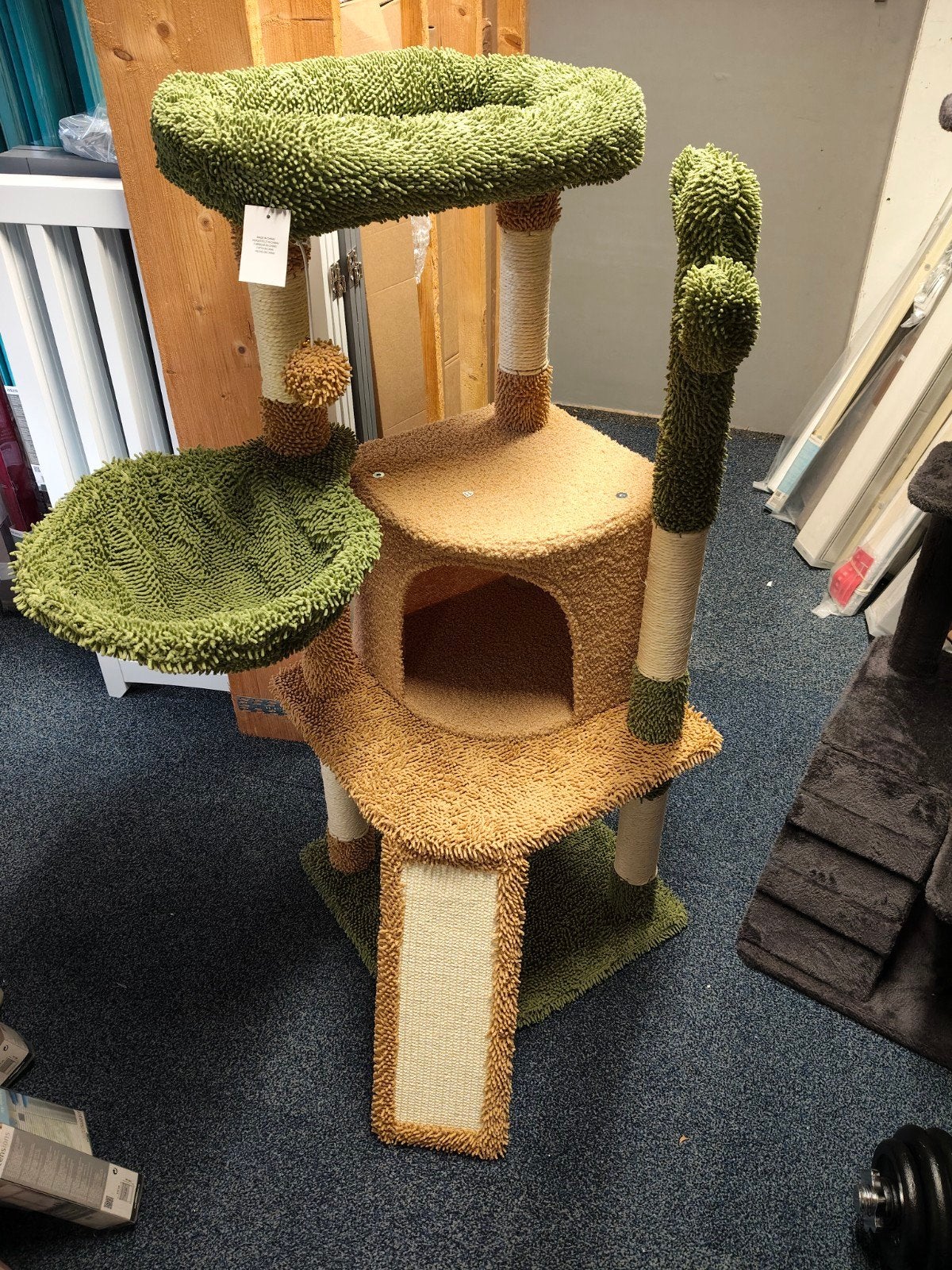 Aangeboden Nieuwe Groene/ Bruine Krabpaal voor Katten, Ophalen, Nieuw, Krabpaal