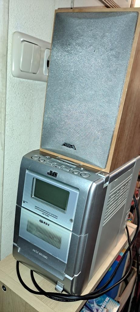 JVC Micro Component System UX-H30, 2 boxen, afstandsbed, Ophalen, JVC, Tuner of Radio