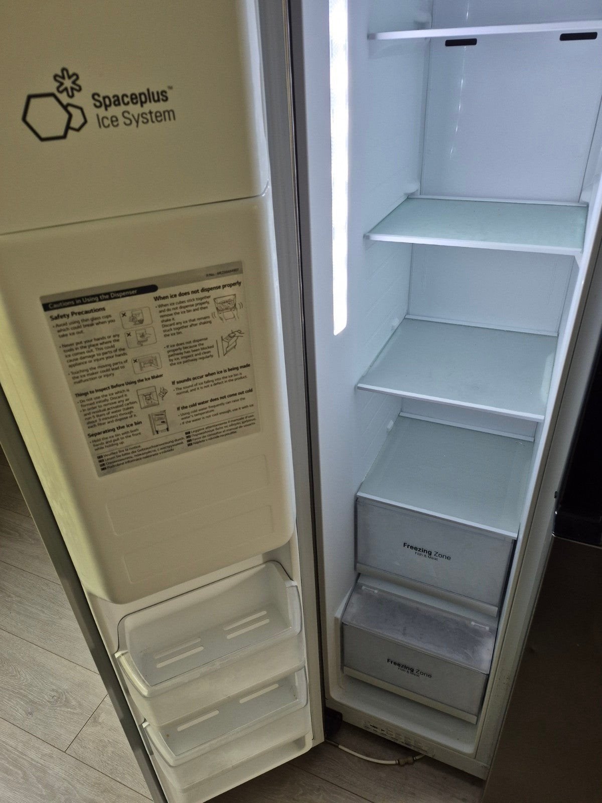 LG GSJ361DIDV Amerikaanse koelkast met Spaceplus Ice System, Witgoed en Apparatuur, Ophalen, Gebruikt, 200 liter of meer, 60 cm of meer