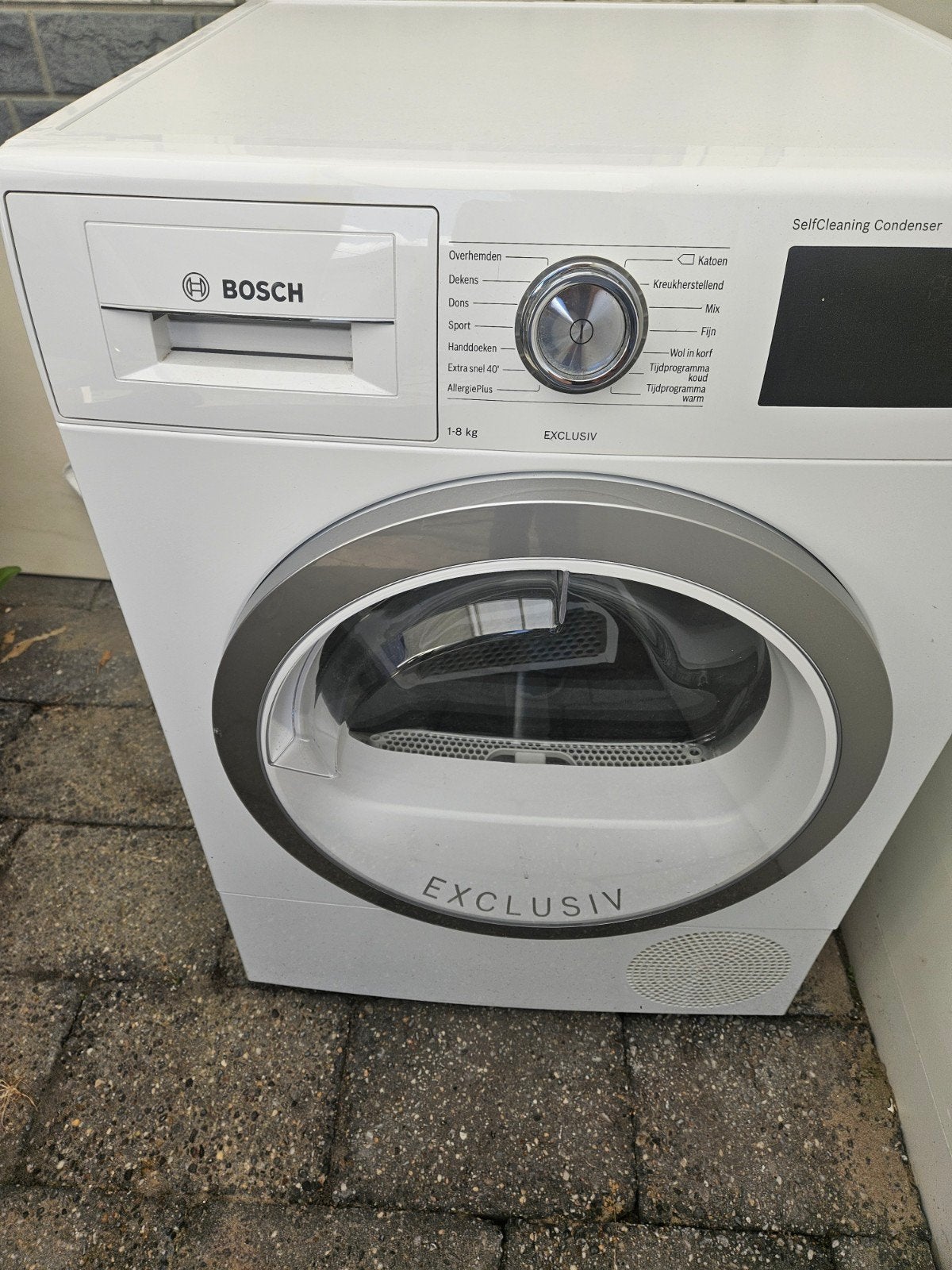 Bosch Serie 6 WTU87691NL Condensdroger - 8 kg, Ophalen, 6 tot 8 kg, Gebruikt, Anti-kreukfase
