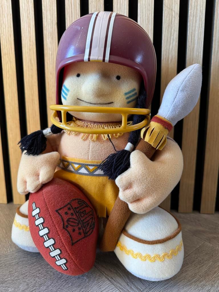 Vintage Washingto Redskins Indianen mascotte American Footba, Buitenlandse clubs, Gebruikt, Nfl, Verzenden