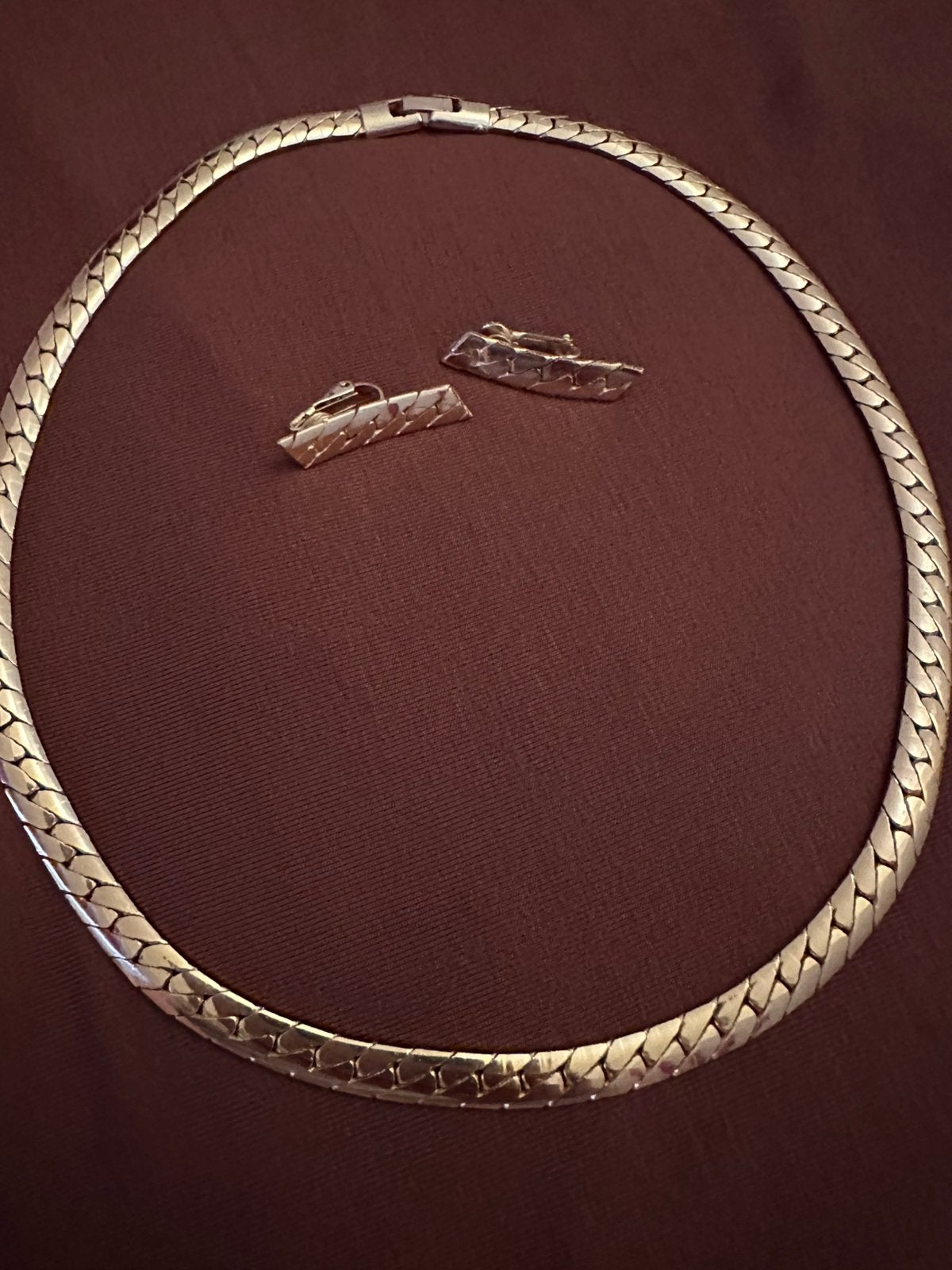Goldplated mooie set, Ophalen of Verzenden, Zo goed als nieuw