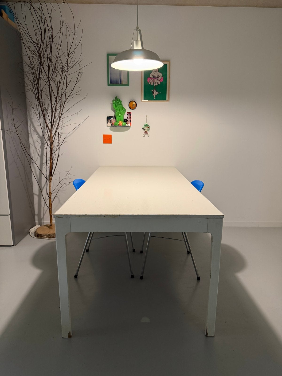 Uitschuifbare eettafel - Wit gelakt hout