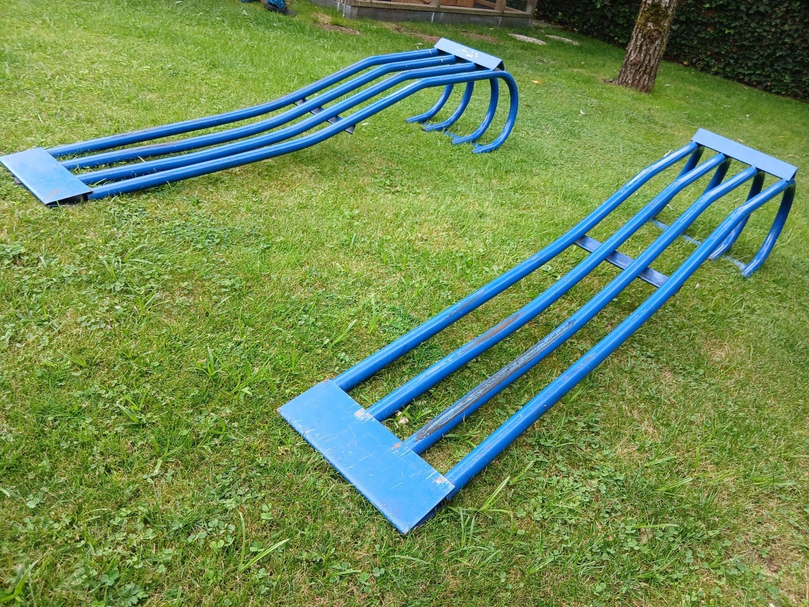 auto oprij bokken hoog, Ophalen, Gebruikt, Manueel, Garagekrik