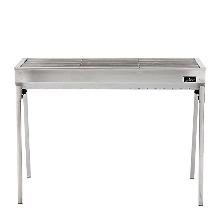 BBQ Roestvrijstalen Houtskool grill 112 cm x 38 cm x 14,5 cm, Ophalen, Nieuw