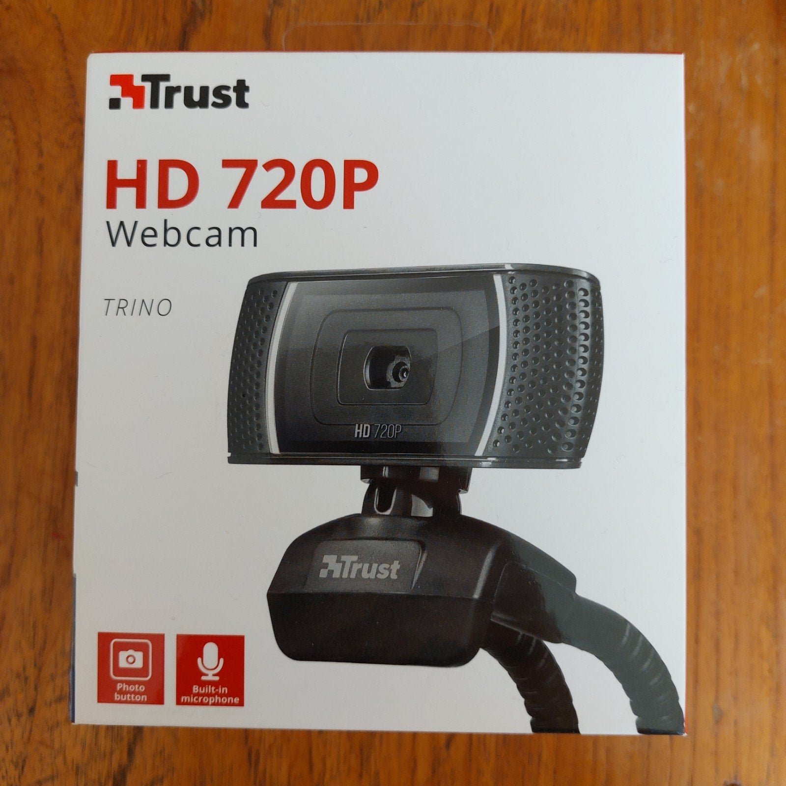 Trust Trino HD 720P Webcam - Nieuw in doos, Computers en Software, Nieuw, Ophalen of Verzenden, Bedraad, Trust