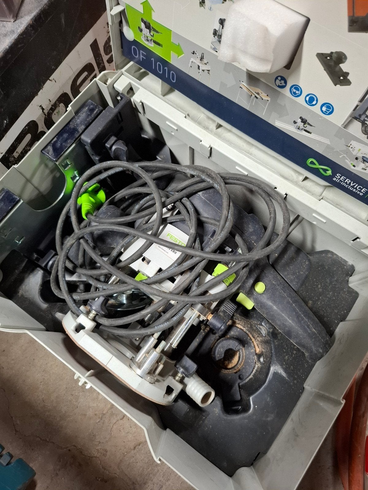 Festool OF 1010 Bovenfrees met Systainer, Doe-het-zelf en Verbouw, Ophalen, Gebruikt, Bovenfrees, Festool