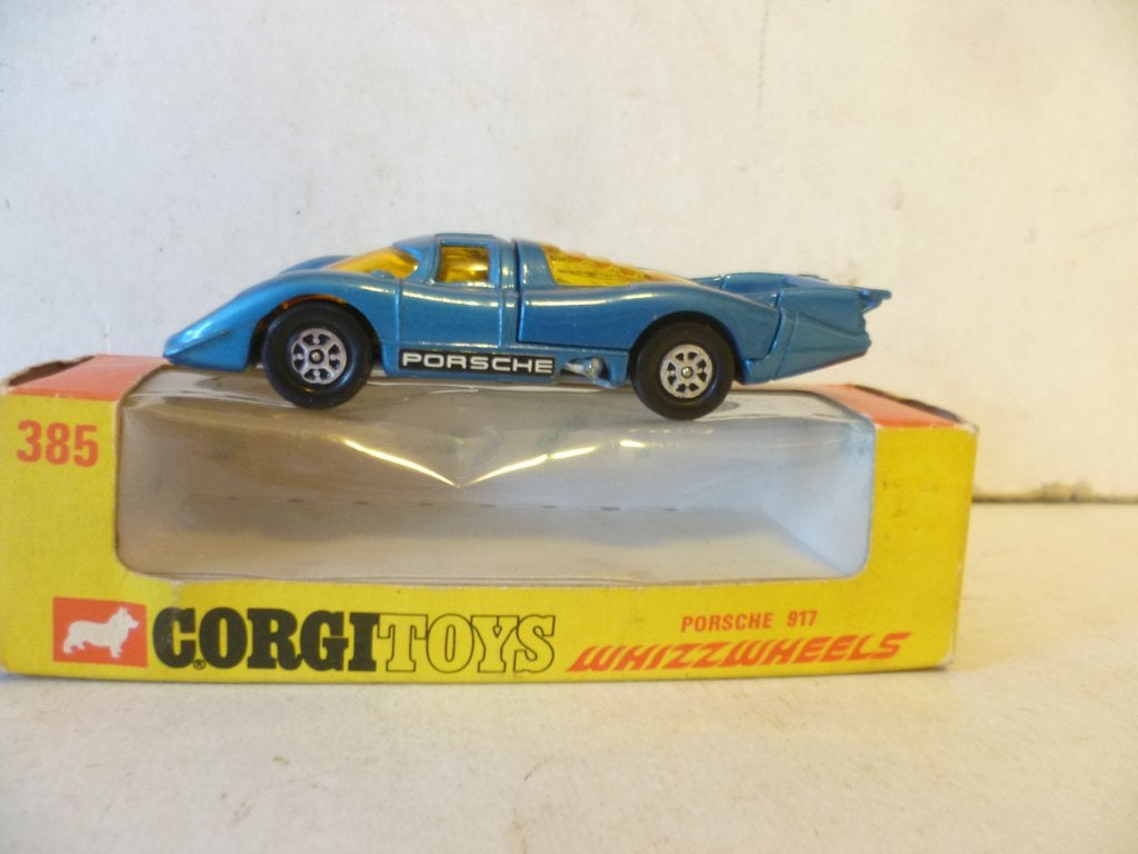 Corgi Whizzwheels nr385 uit 1970 Porsche 917 in doos 1:43, Ophalen of Verzenden, Nieuw, Auto, Corgi