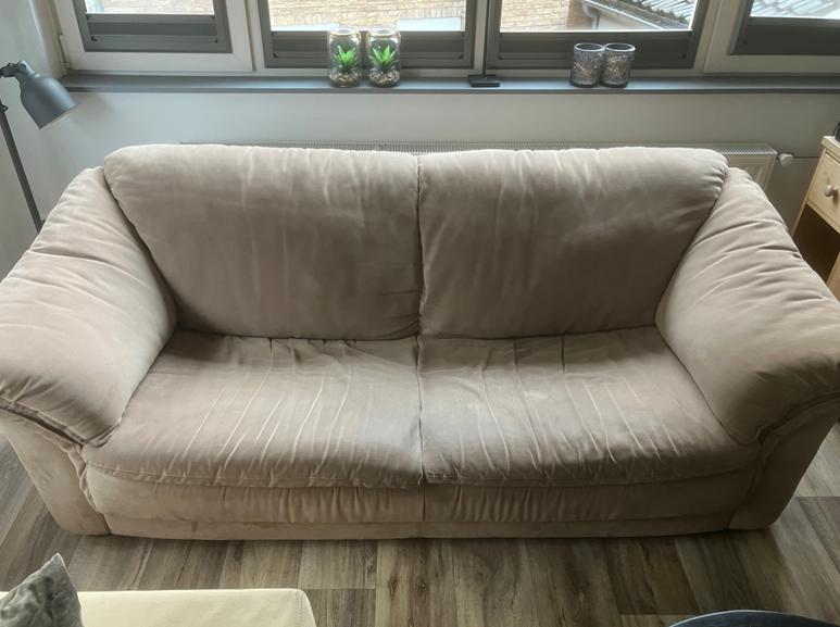 GRATIS 2.5 a 3 persoonsbank, Ophalen, Gebruikt, 150 tot 200 cm, Driepersoons