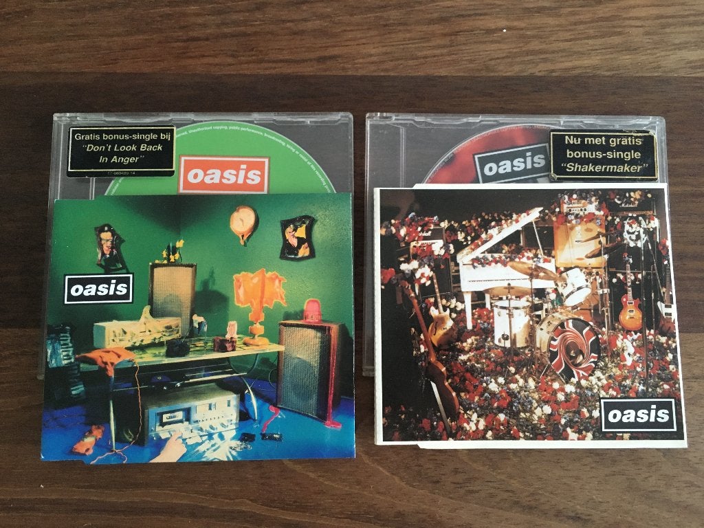 2x Cd Single Set Oasis Dont Look Back In Anger & Shakermaker, Ophalen of Verzenden, Gebruikt, Pop, Speciale editie