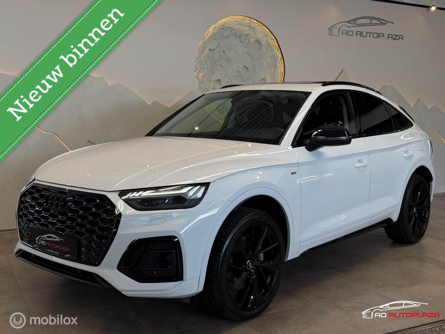 Audi Q5 Sportback 55 TFSI e S-line Panorama/Keyless/Trekhaak, Auto's, Automaat, Automatische klimaatregeling, Zwart, 4 cilinders