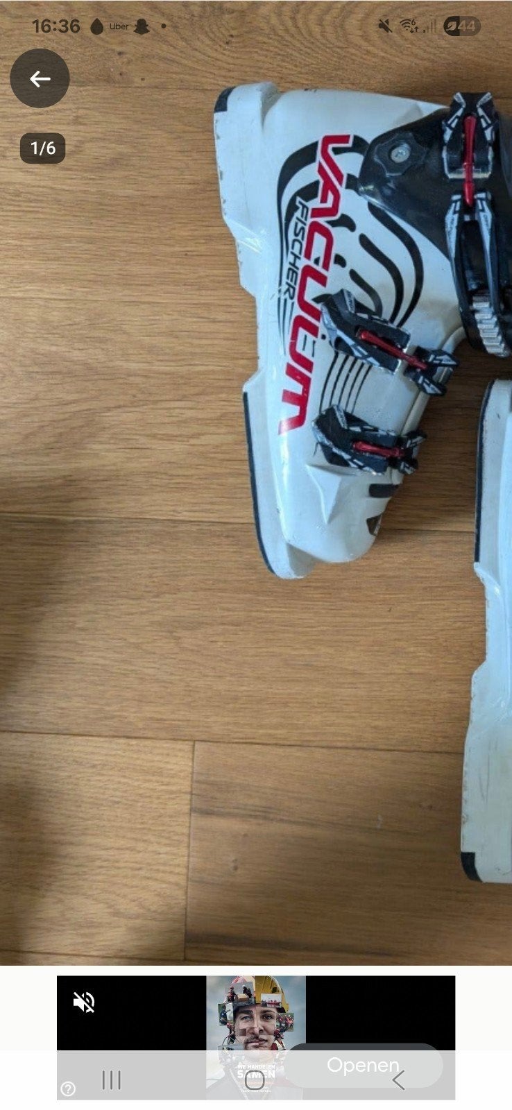 Fischer Somatec skischoenen - Maat 27.5, Sport en Fitness, Ophalen, 100 tot 140 cm, Schoenen, Skiën