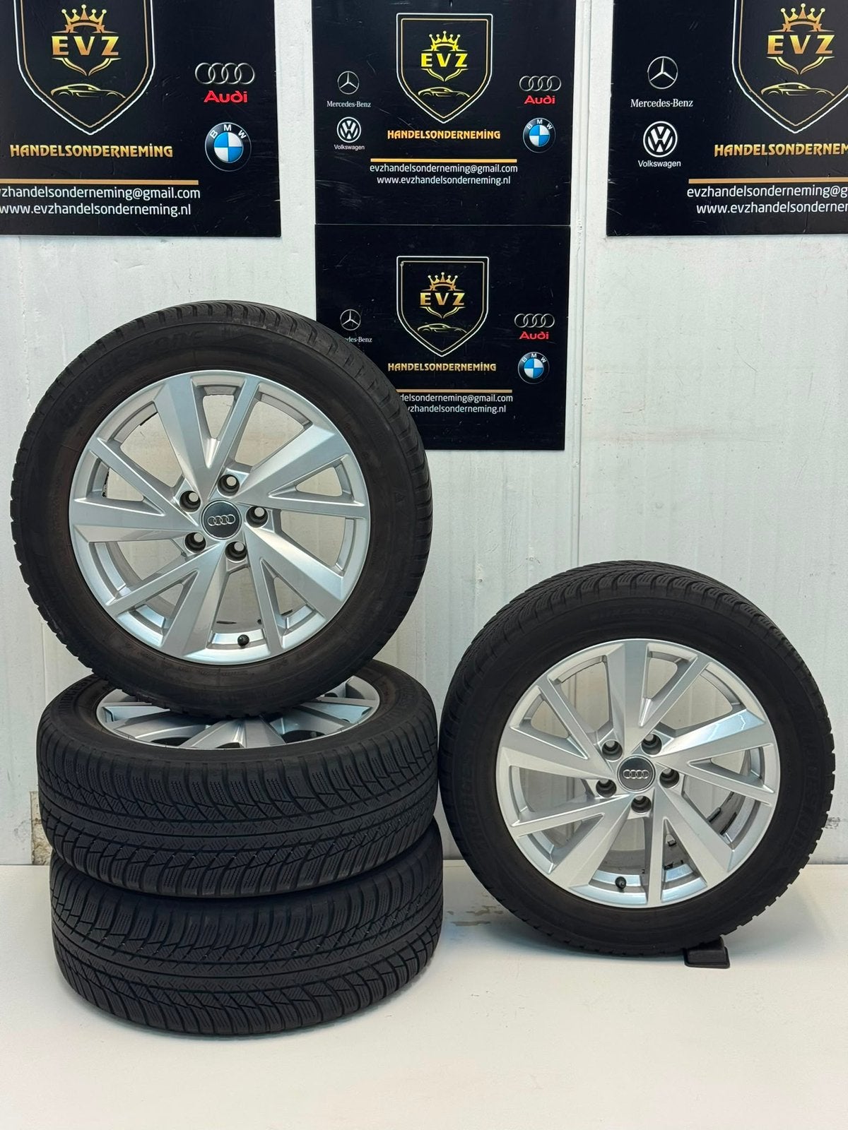 Org. velgen met winterbanden 17 inch Audi Q2 5x112, Auto-onderdelen, Banden en Velgen, Banden en Velgen, 17 inch, EVZ Handelsonderneming