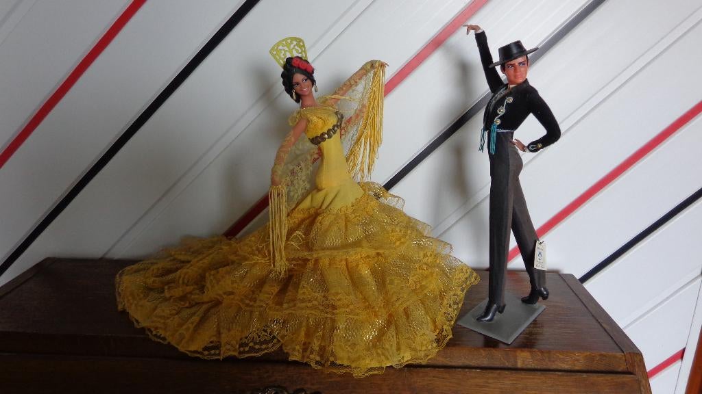 Vintage Spaanse poppen Marin Chiclana, Verzamelen, Poppen, Gebruikt, Pop, Ophalen