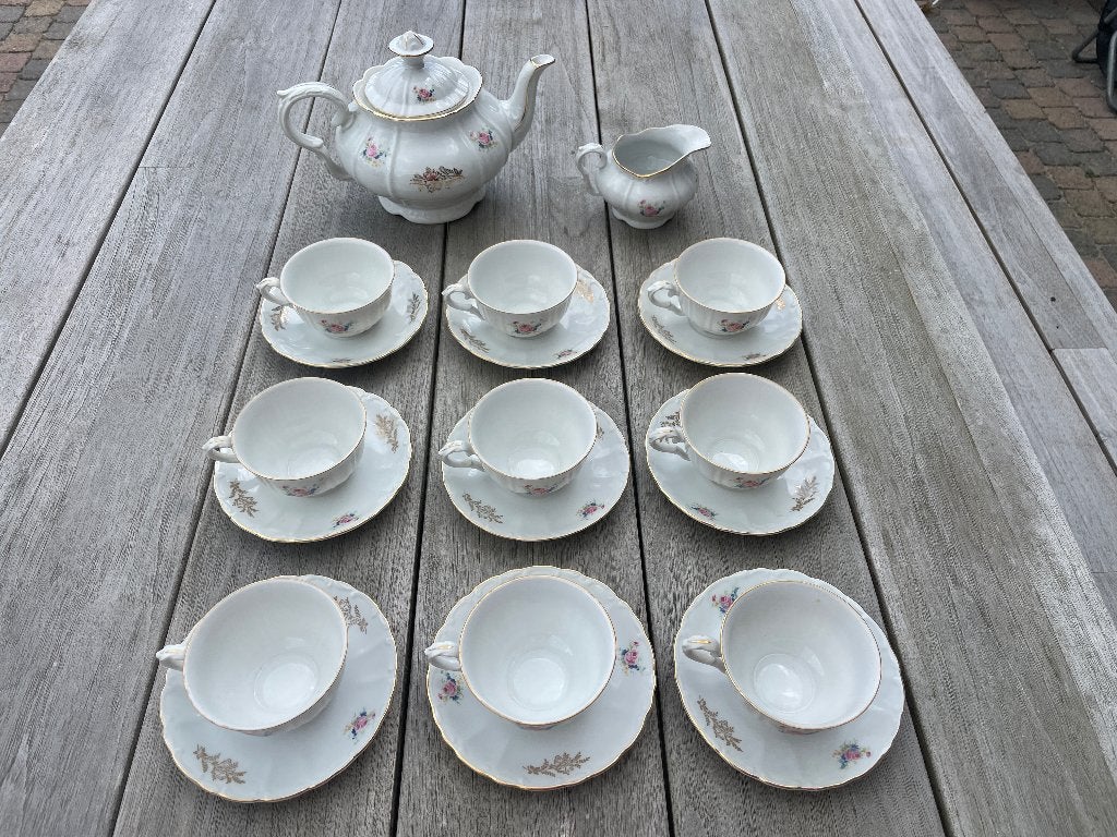 MZ Slovakia Theeservies uit 1923, Antiek en Kunst, Antiek | Servies compleet, Ophalen