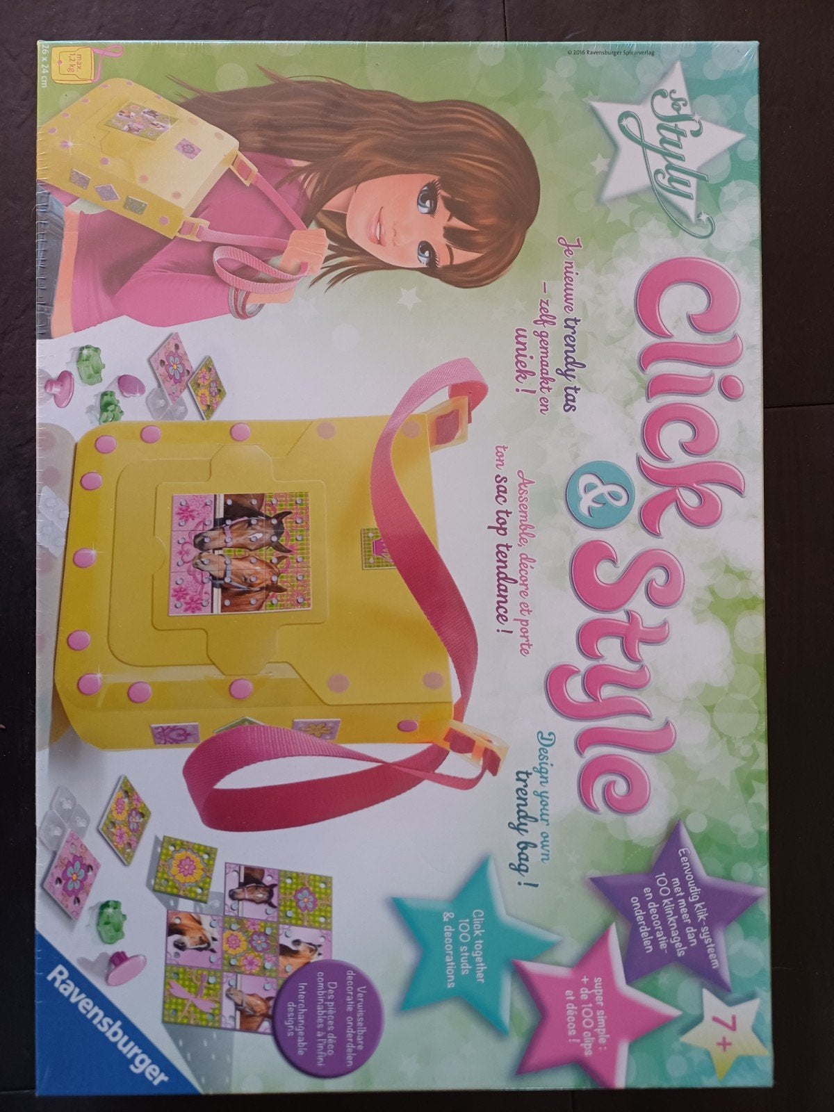 NIEUWE Ravensburger Click & Style: Maak je eigen trendy tas!, Ophalen, Overige thema's, Nieuw, Meerkleurig