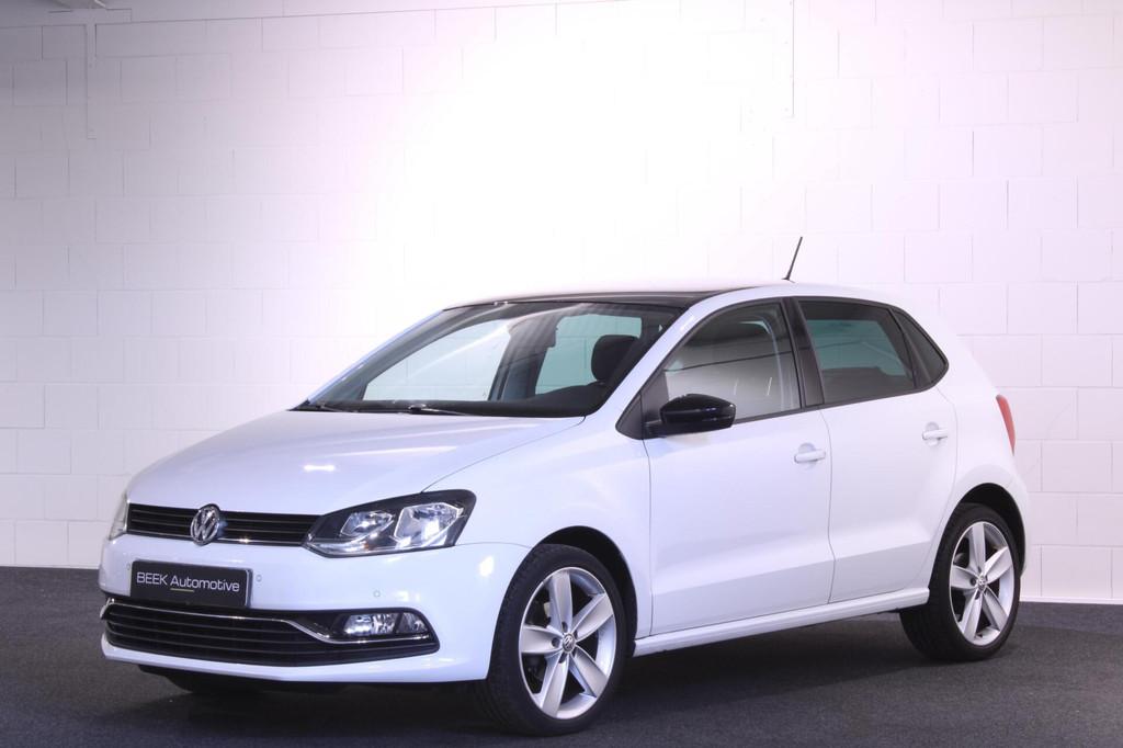 Volkswagen Polo 1.2 TSI Highline | Trekhaak | Apple CarPlay, Auto's, Volkswagen, Stof, 4 cilinders, Wit, Origineel Nederlands