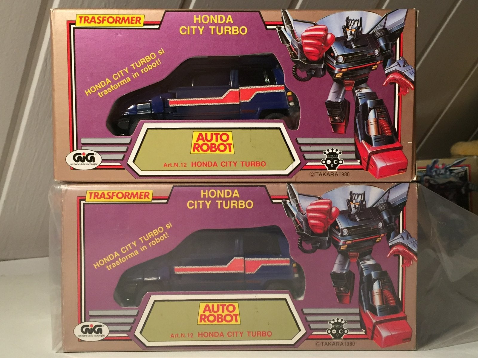 Transformers Diaclone / Gig Honda City ‘Skids’ (MIB) 2x, Verzamelen, Transformers, G1, Ophalen of Verzenden, Nieuw, Autobots